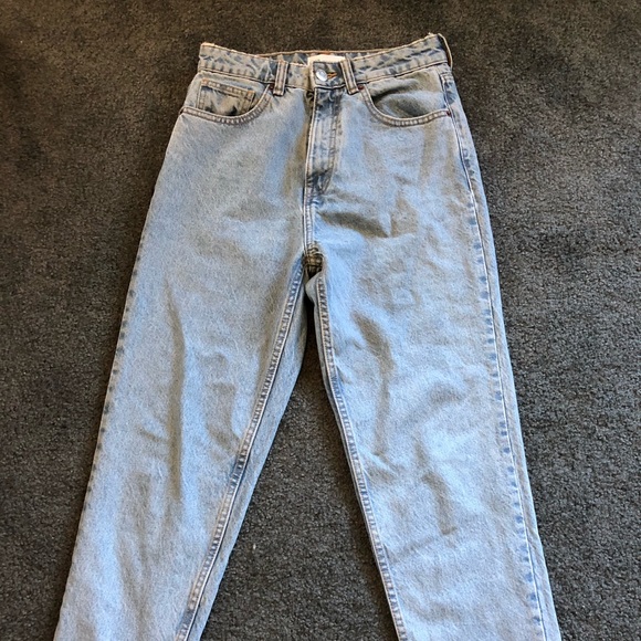 zara holographic jeans